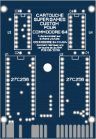 Commodore 64 64k cartridge PCB (2x32k) 