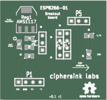 ESP8266 01 Breakout board