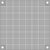 A Protoboard, Doublesided 10x10cm with mounting holes