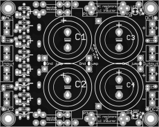 10x8 Dual Power supply DC board with RCR(L)C filter