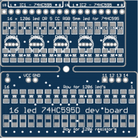 74HC595(D) test board