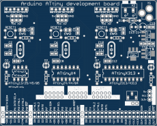 Arduino compatible ATtiny development board