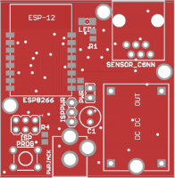 esp8266 pcb v0.1.1